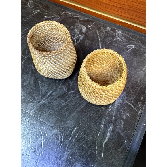 Handmade Rattan Organizer Set - Picture 2 of 3